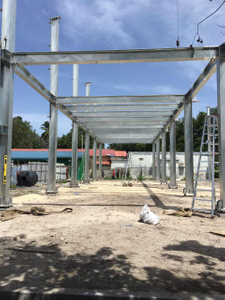 Hot-dip Galvanized Steel Structure Frames Prefabricated Warehouse Steel Structure Buildings