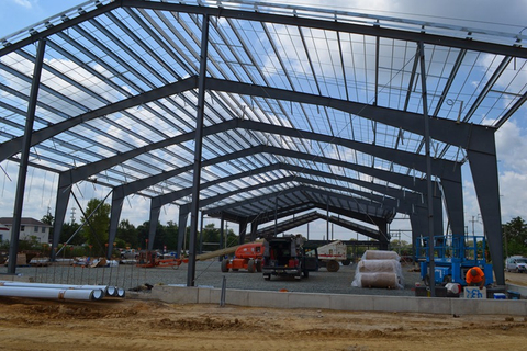 Large Span Steel Structure Frame Prefabricated Structural Steel Workshop With Painting