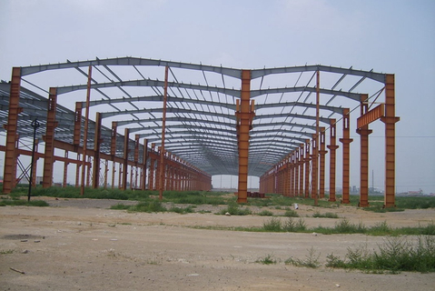 Large Span Steel Structure Frame Prefabricated Structural Steel Workshop With Painting