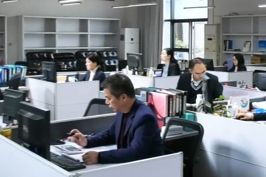 Modern Office Interior At HONGFA Steel Headquarters.