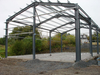 Light Structural Steel Frame System For Industrial Steel Shed