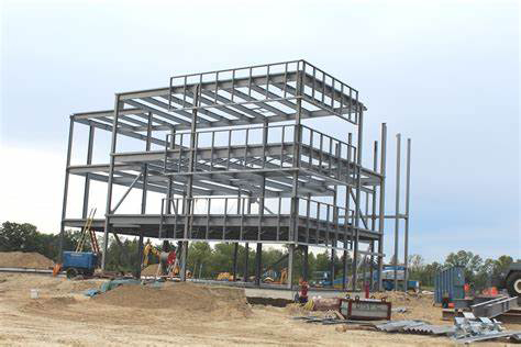 Steel Multi-Floor Building Frame Structural Engineering Steel Warehouse