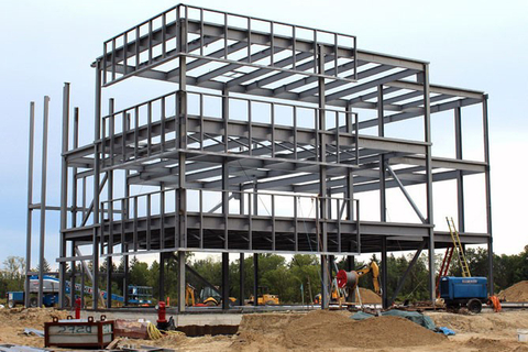 Steel Multi-Floor Building Frame Structural Engineering Steel Warehouse